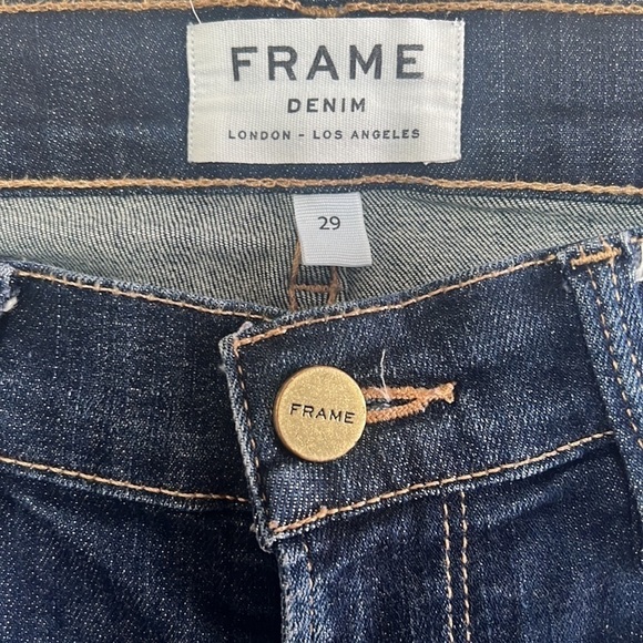 Frame Denim Le Skinny De Jeanne Destroyed
Destressed Ripped Jeans Dark 29 - Picture 10 of 17